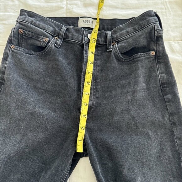 Agolde Black/Washed out Black Jeans. - Picture 11 of 13